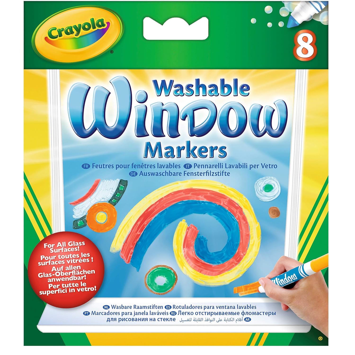 Crayola Window Markers - Pack of 8 - Laadlee