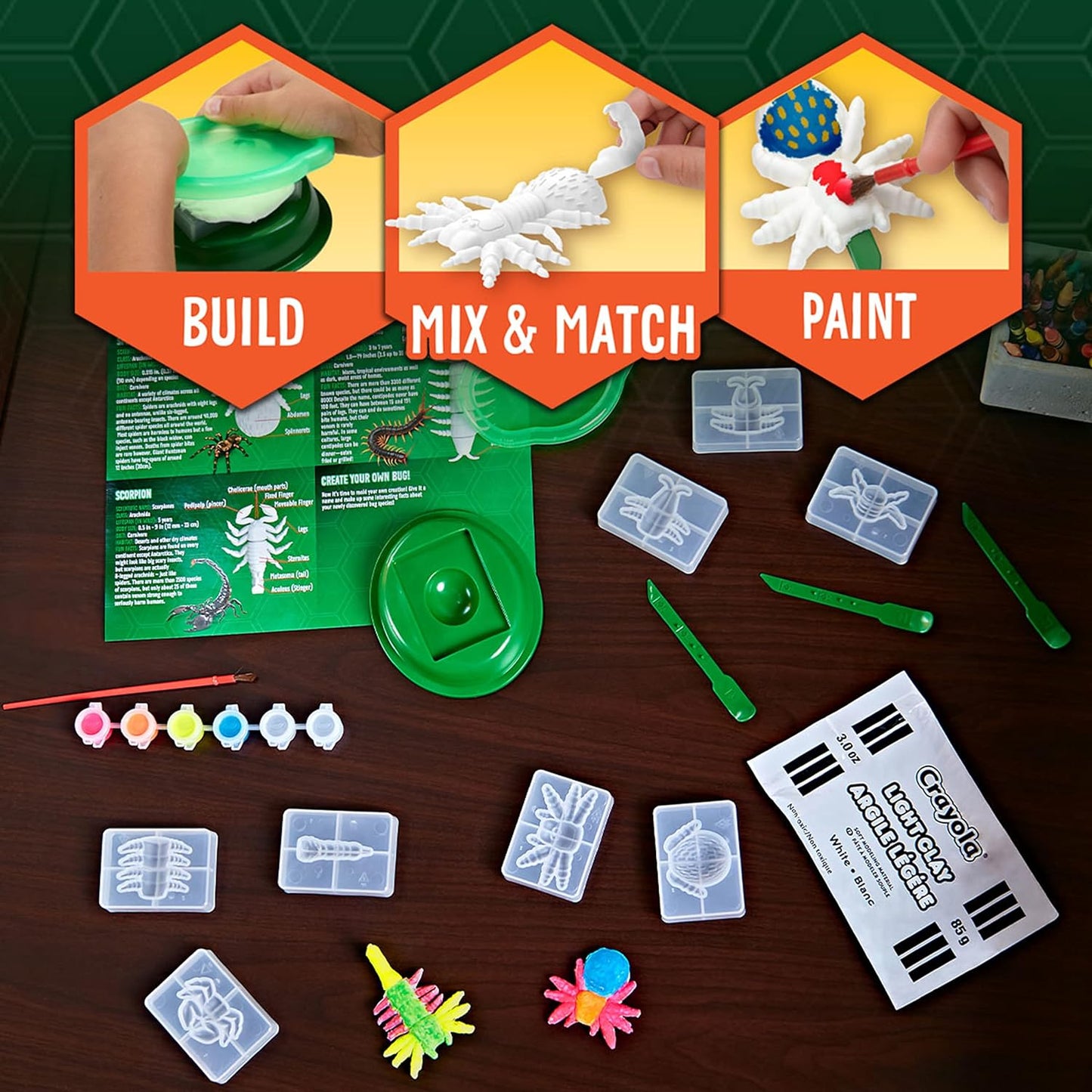 Crayola Critter Creator Glow Bugs Art Kit