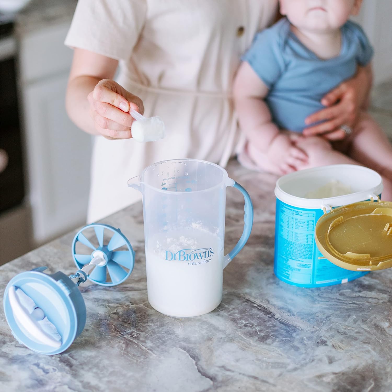 Dr. Brown's Formula Mixing Pitcher - Blue - Laadlee