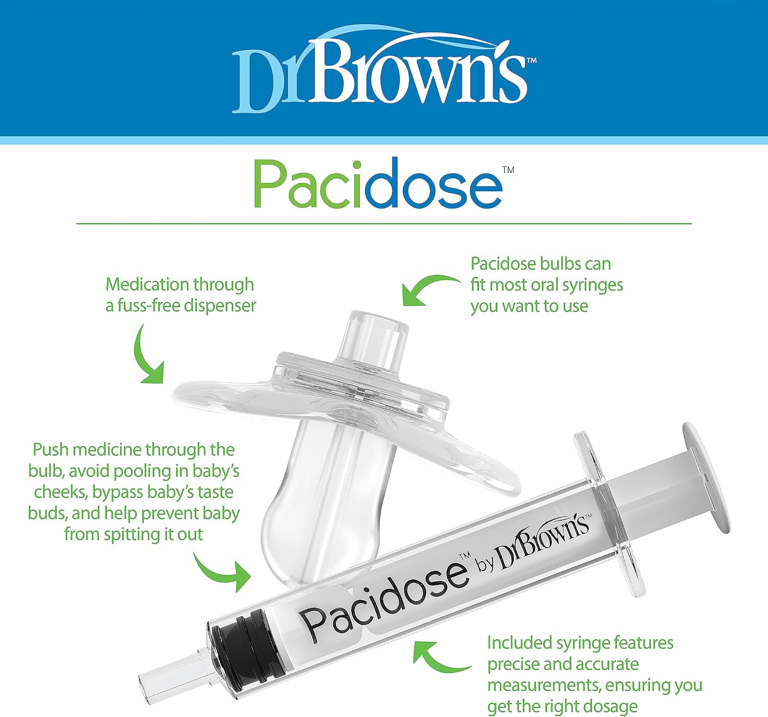 Dr. Brown's Pacidose Liquid Medicine Dispenser Combo Pack - Laadlee