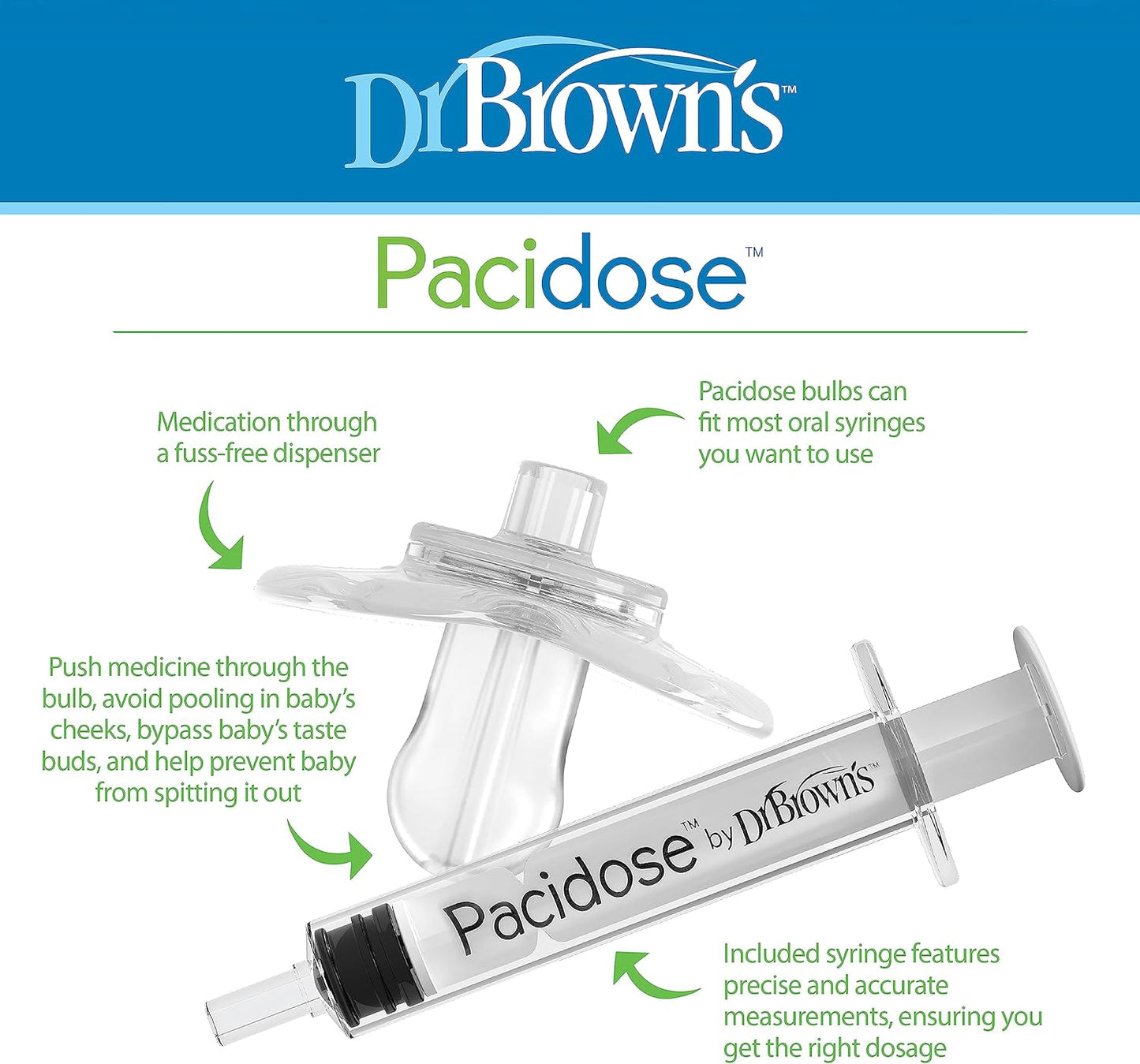 Dr. Brown's Pacidose Liquid Medicine Dispenser Combo Pack