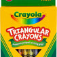 Crayola Anti-Roll Triangular Crayons - Pack of 8