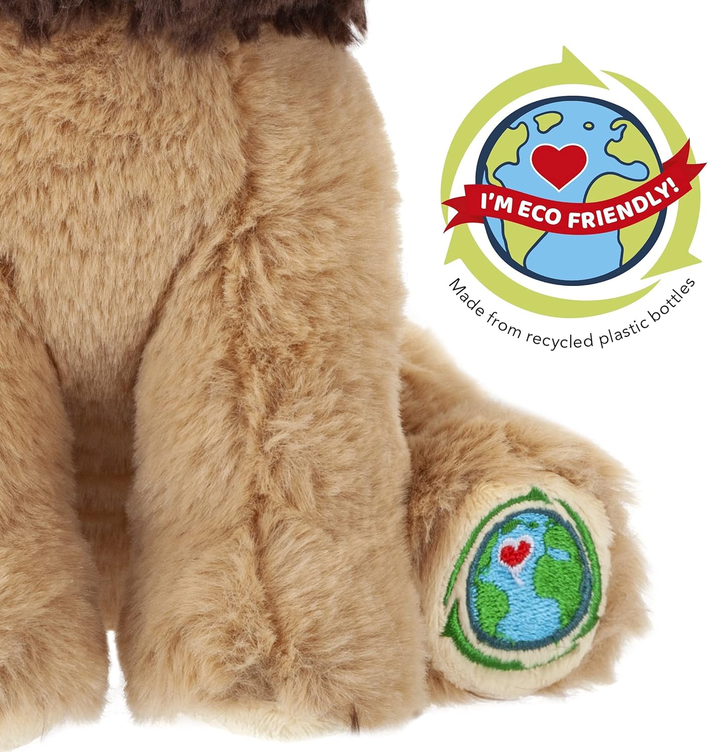 Your Planet 9" Eco Plush Wildlife - Lion - Laadlee