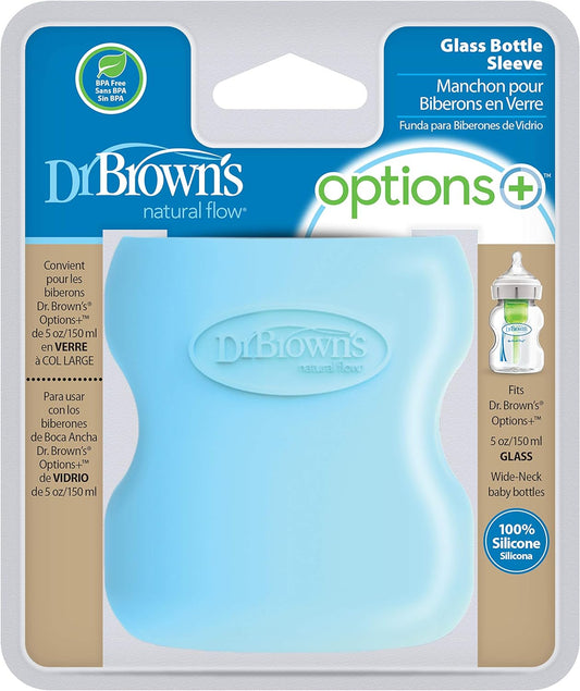 Dr. Brown's Wide Neck Glass Bottle Sleeve 150ml - Blue