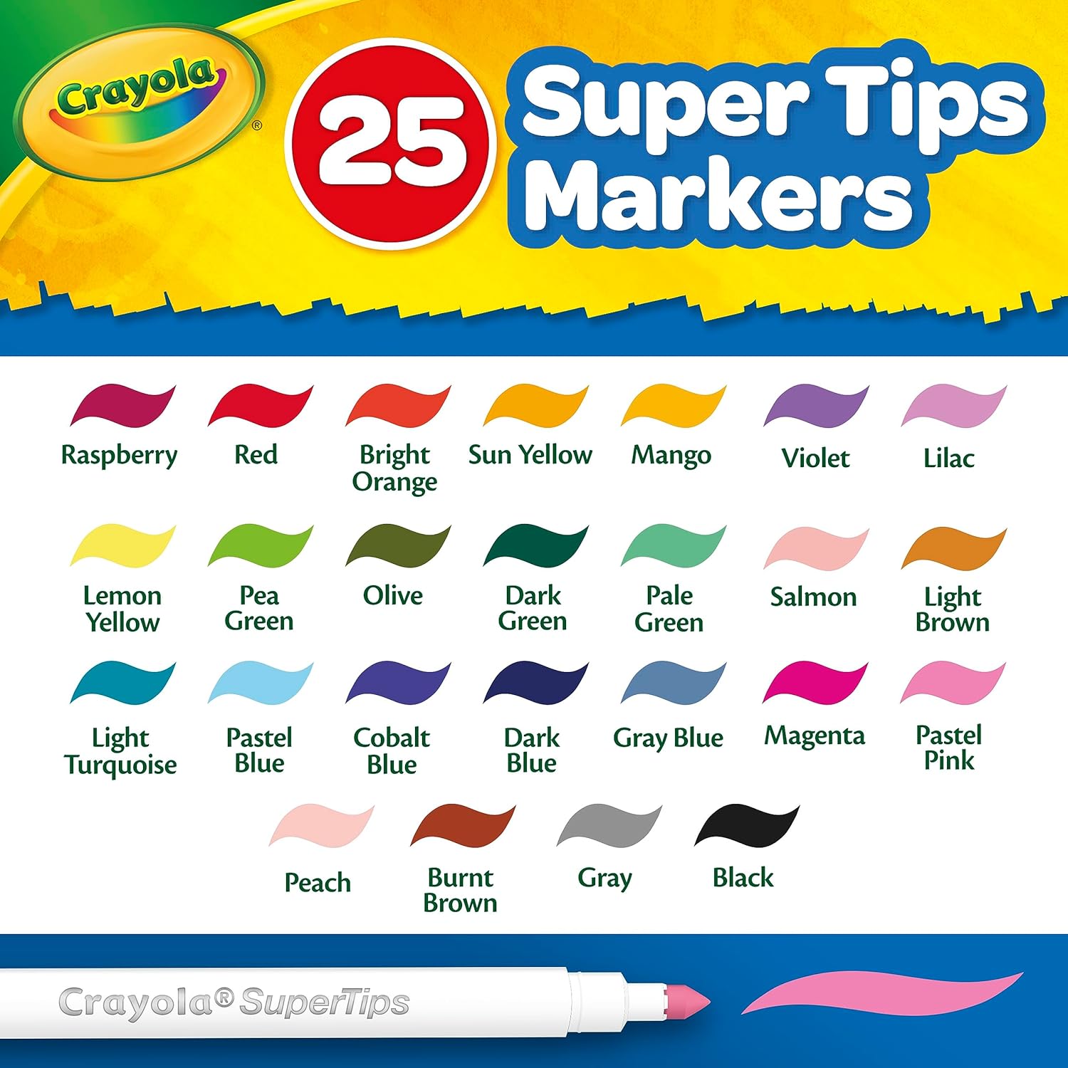 Crayola Create and Color Washable Markers - Pack of 65 - Laadlee