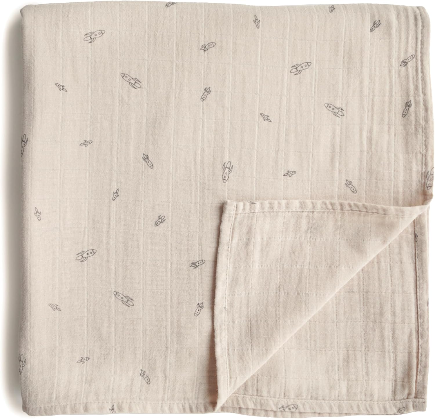 Mushie Swaddle - Rocket Ship - Laadlee