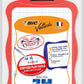 BIC Velleda Double-Sided Dry Erase Board With Whiteboard Marker And Eraser - Pack Of 1