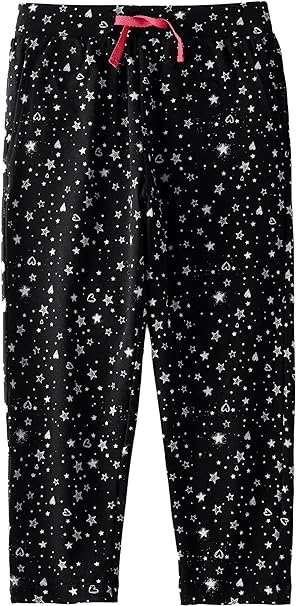 Jelliene All Over Printed Knit Sweat Pants - Black Stars - Laadlee