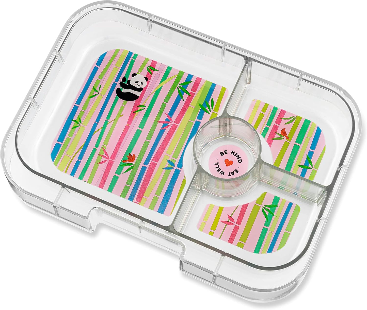 Yumbox Panino  4 Compartment Panda Lunch Box - Power Pink