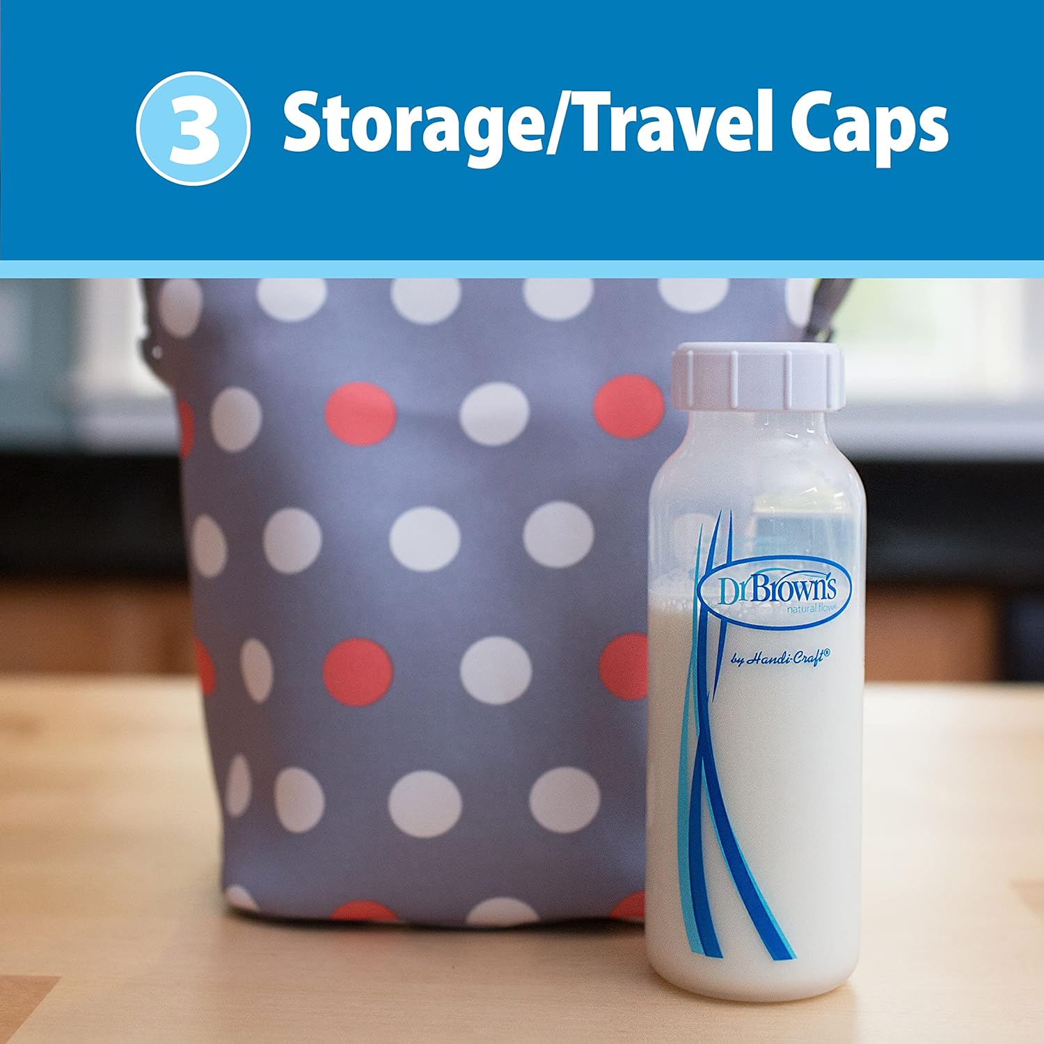 Dr. Brown's Narrow Bottle Storage/Travel Cap - Pack of 3 - Laadlee