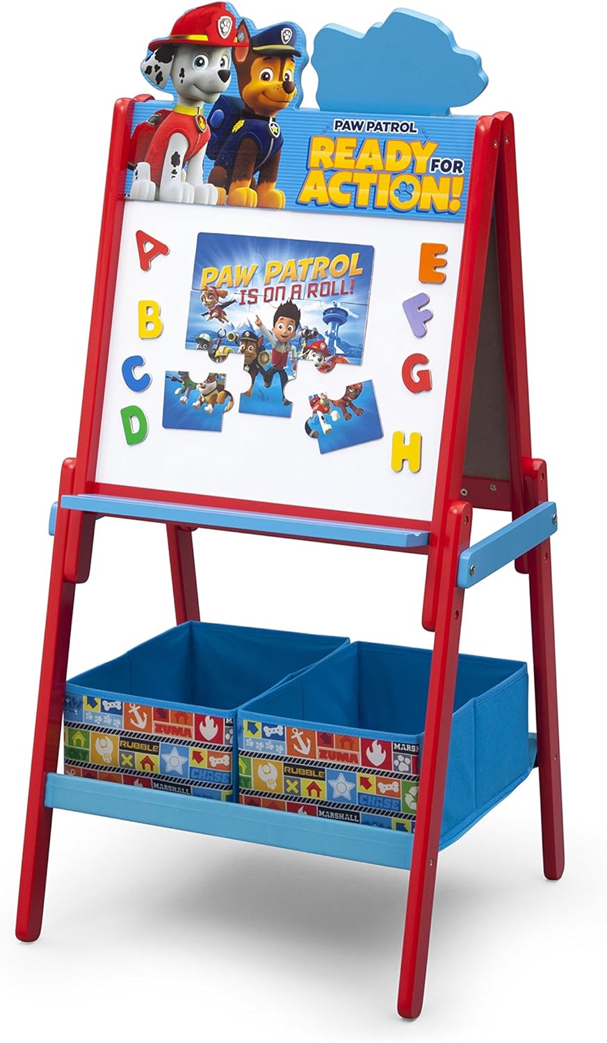 Delta Children Paw Patrol Wooden Activity Easel With Storage