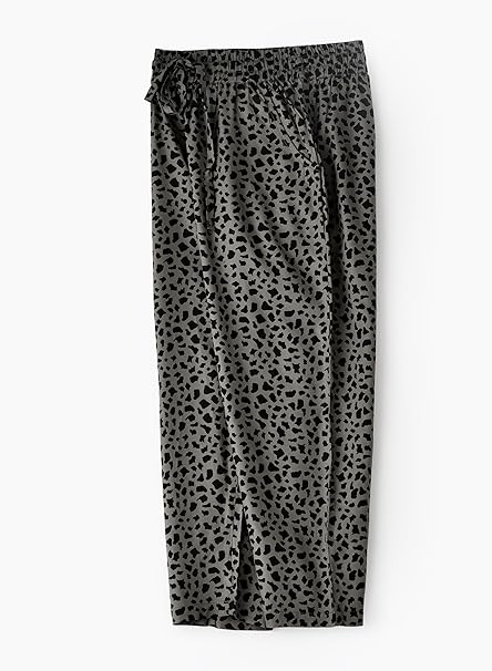 Jelliene All Over Printed Pants - Black - Laadlee