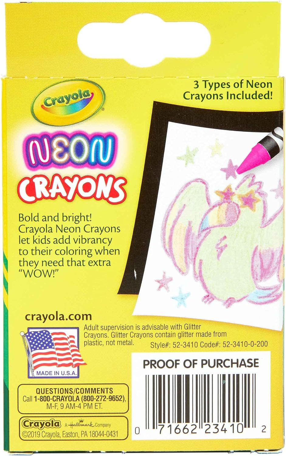 Crayola Neon Crayons - Pack of 24 - Laadlee