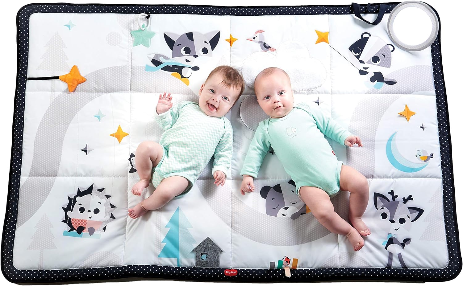 Tiny Love Black and white Super Play Mat - Magical Tales - Laadlee