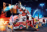Playmobil Rescue Vehicles: Fire Engine with Tower Ladder