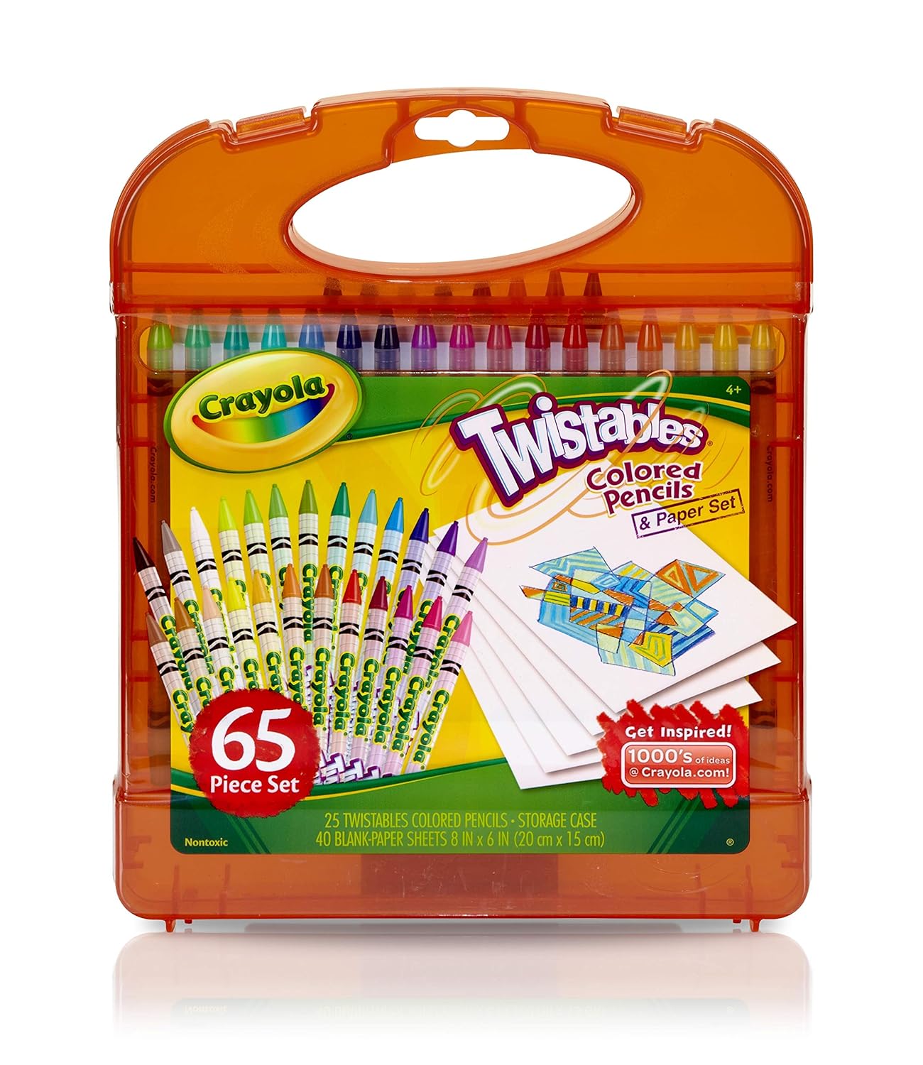 Crayola Twistables Colored Pencils and Paper - Pack of 65 - Laadlee