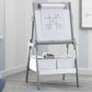 Delta Children Classic Kids Whiteboard  / Dry Erase Easel - Grey