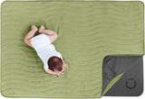 Ubbi Padded Floor Mat & Washable Muslin Cover - Lilypad