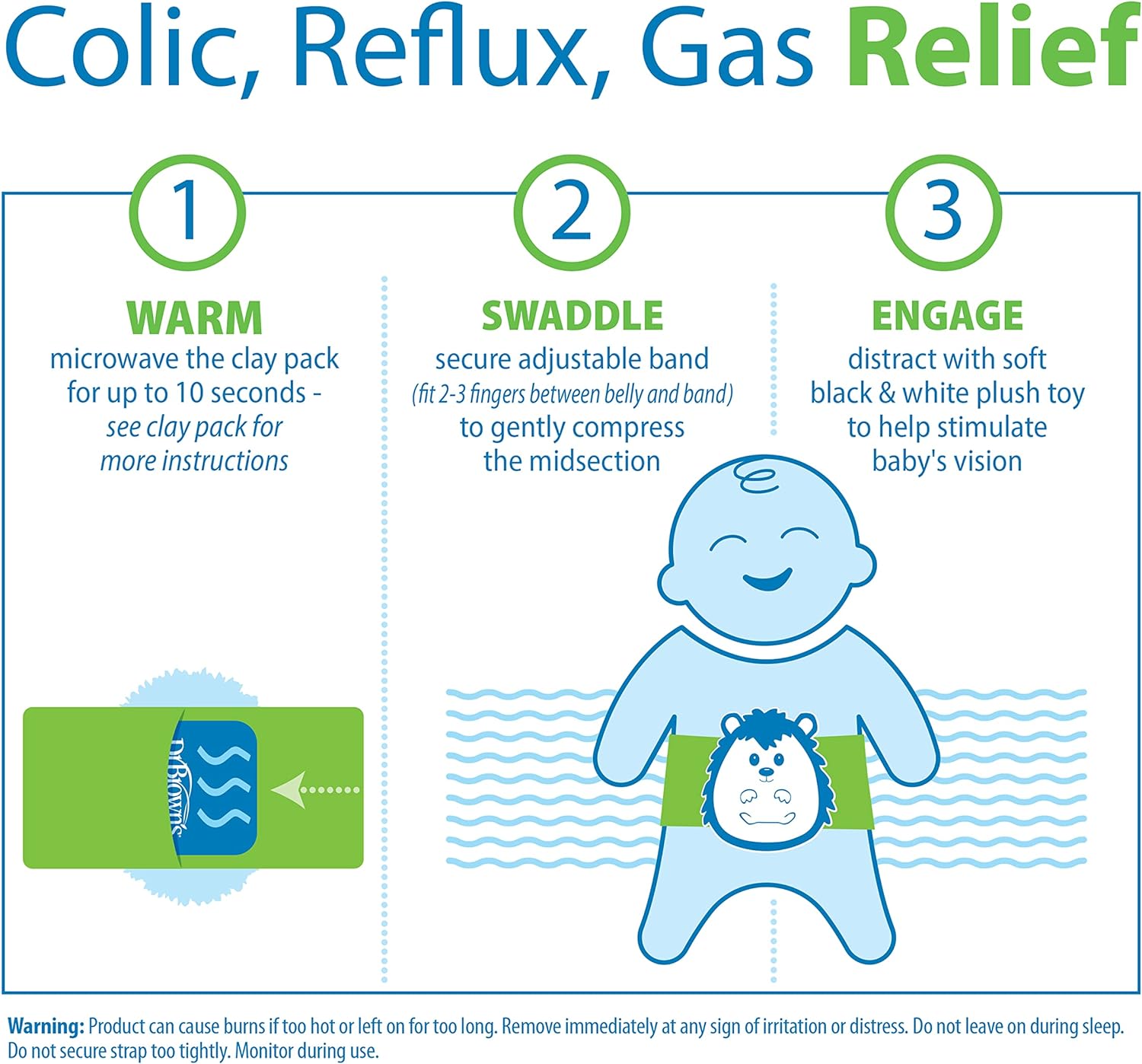 Dr. Brown's Infant Gripebelt - Hedgehog - Laadlee