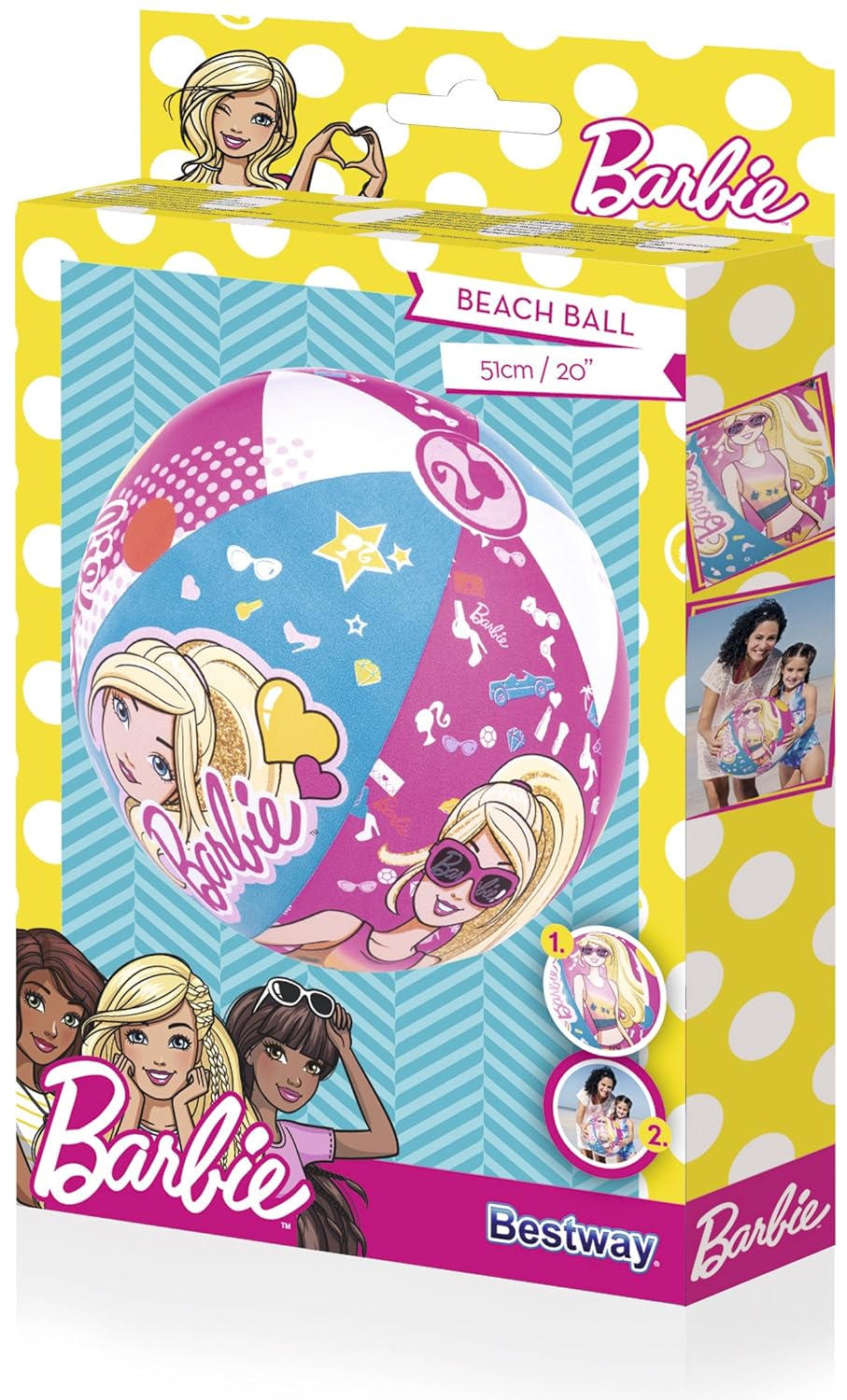 Bestway Barbie Beach Ball - 51cm