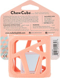 Malarkey Kids Chew Cube Easy Grip Teether Rattle - Peachy Pink - Laadlee