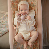 Mushie Pacifier Clips Halo Powder Pink