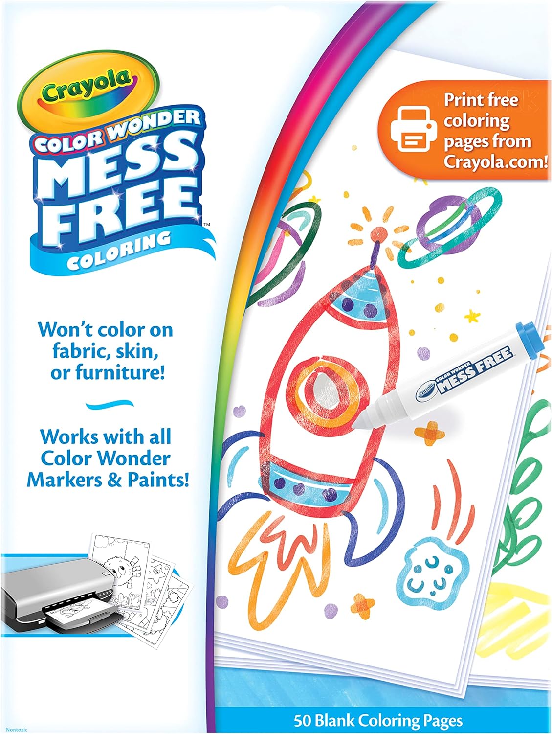 Crayola Color Wonder Blank Coloring Pages - 50 Pages - Laadlee