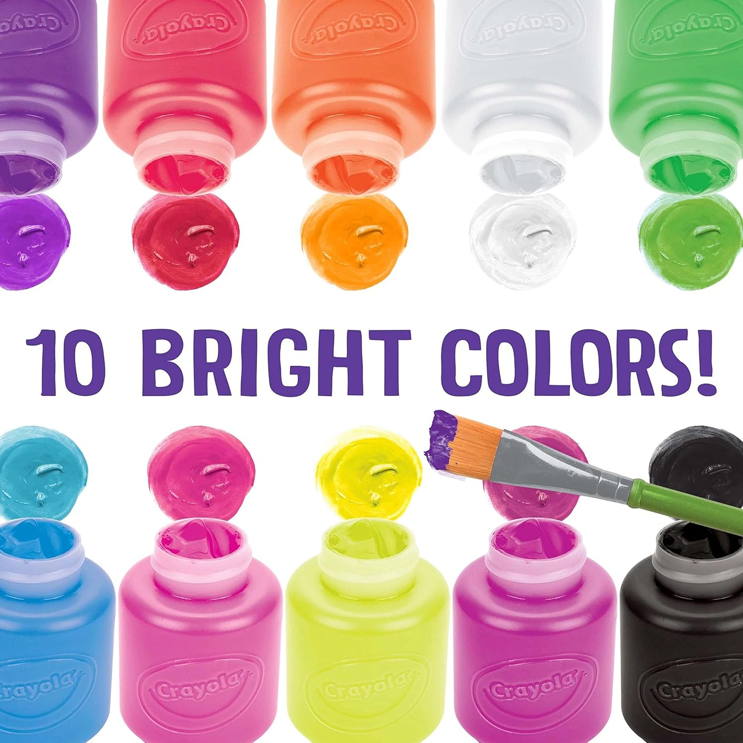 Crayola Neon Paint Set    - Pack of 10 - Laadlee