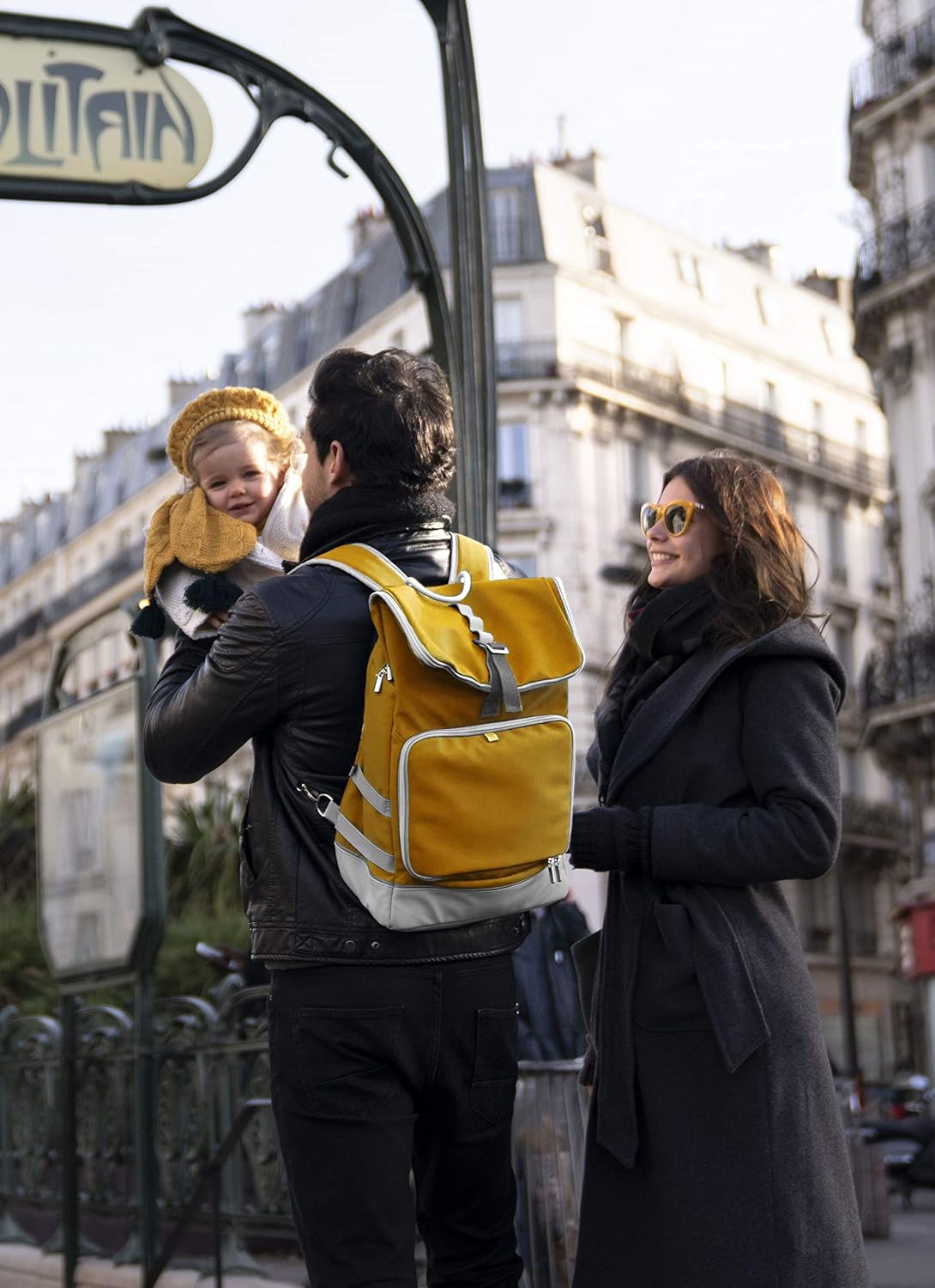 Babymoov Sancy Diaper Bag Backpack - Saffron Yellow