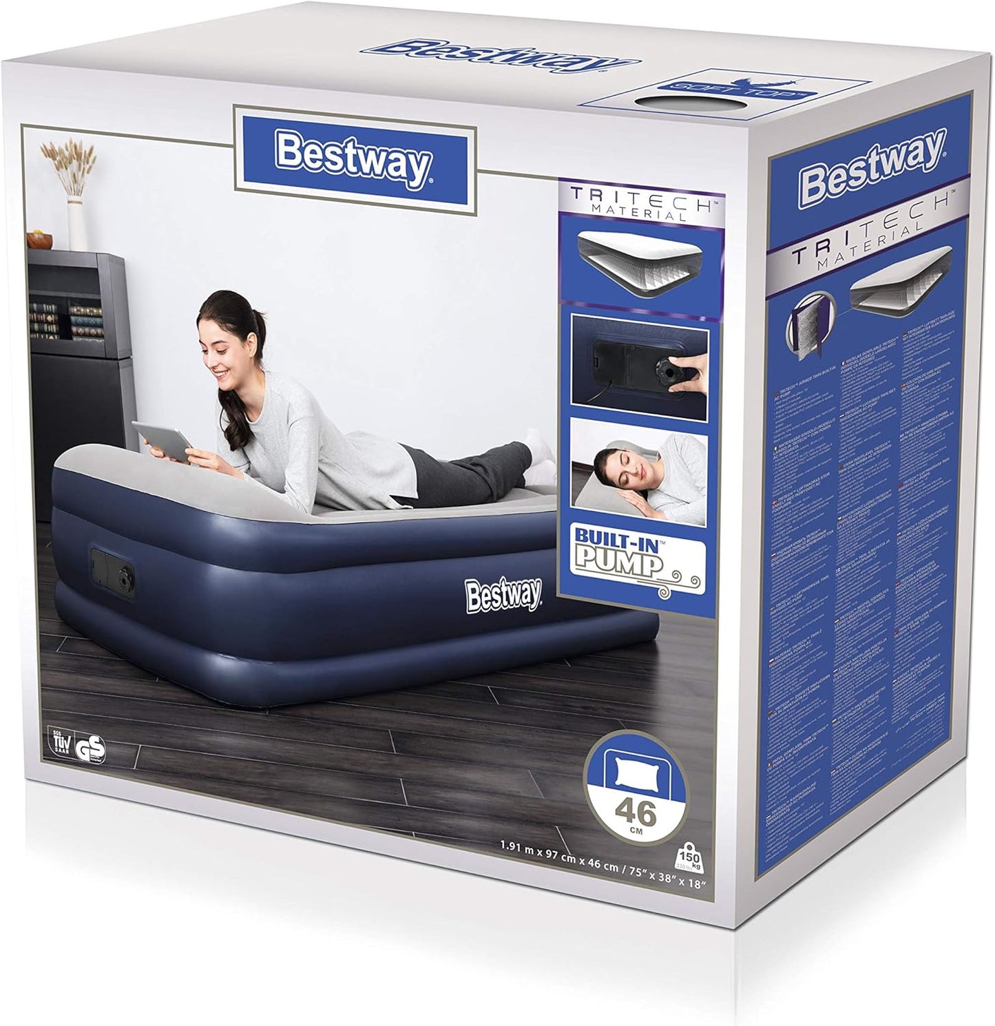 Bestway Airbed Twin B.I Ac Pump - 191X97X46