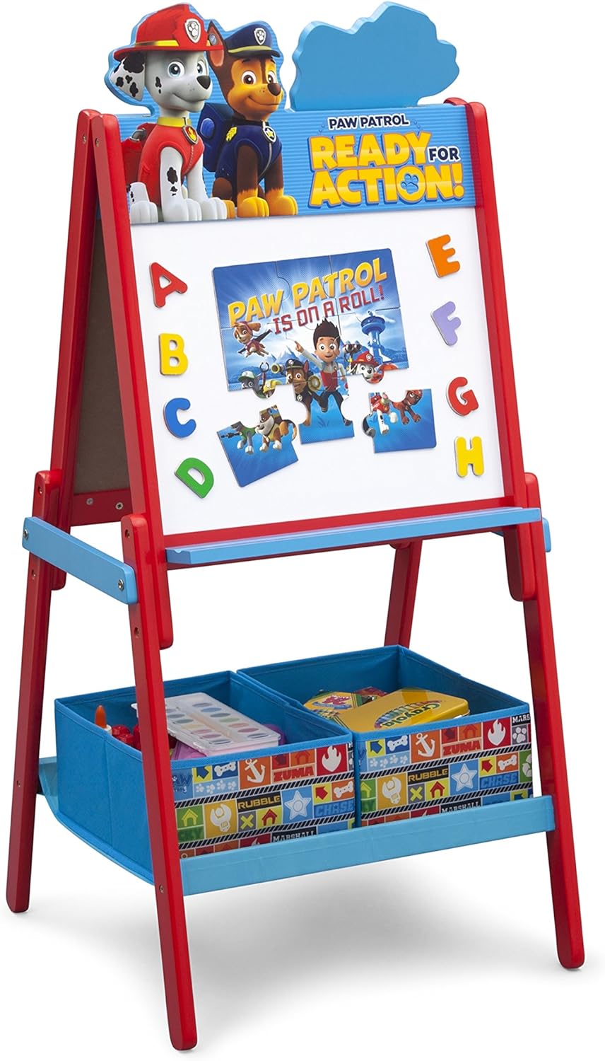 Delta Children Paw Patrol Wooden Activity Easel With Storage