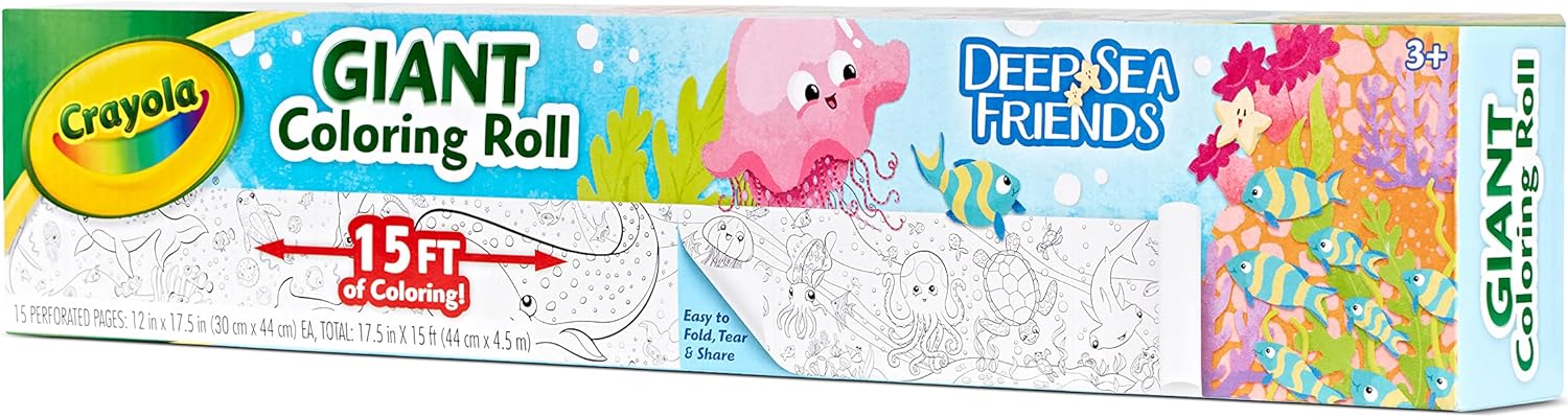 Crayola Under the Sea Giant Coloring Roll - Laadlee