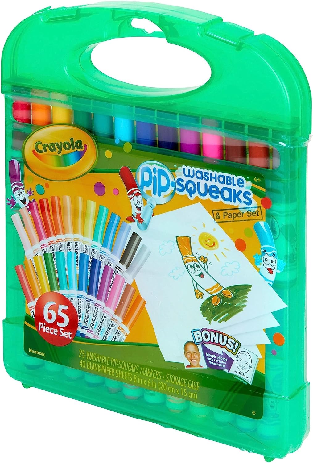 Crayola Washable Pip-Squeaks and Paper - Pack of 65 - Laadlee
