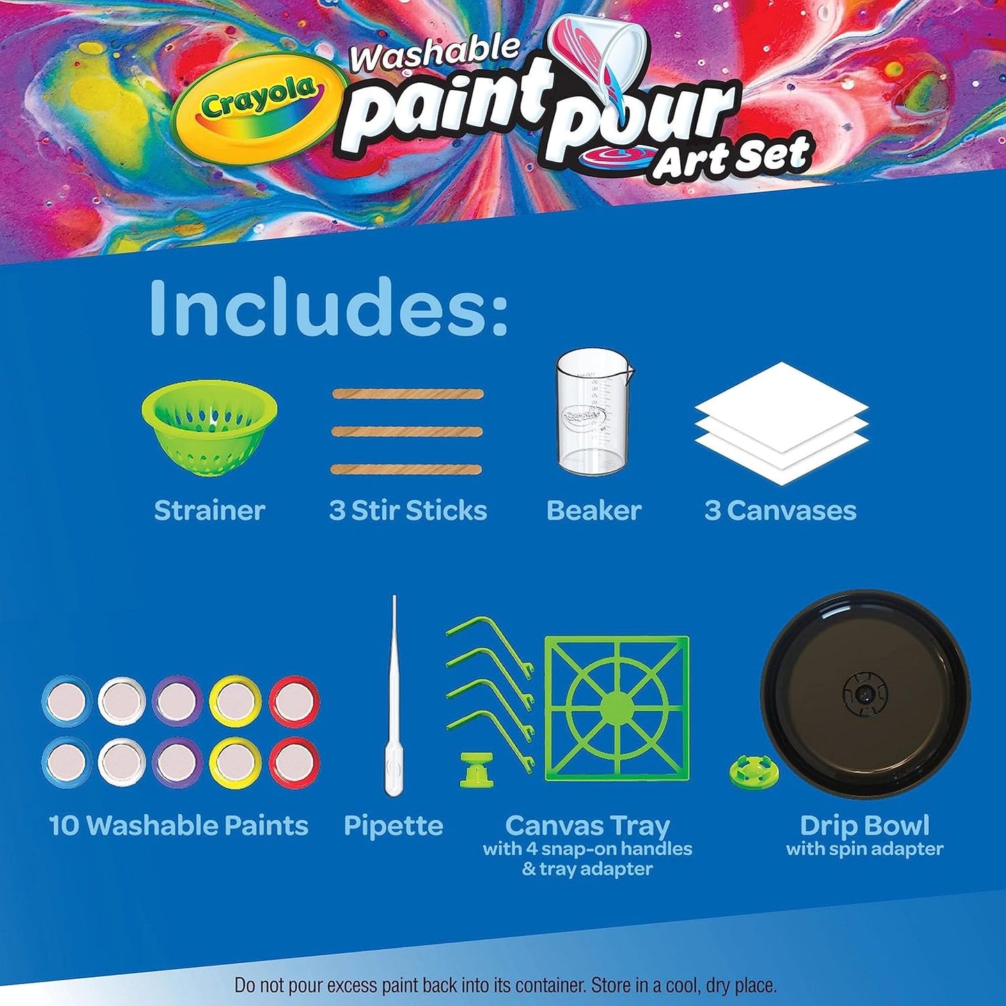 Crayola Washable Paint Pour Art Set