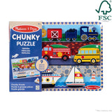 Melissa and Doug Vehicles Chunky Puzzle