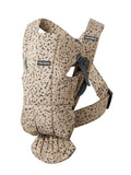 Babybjorn Woven Mini Baby Carrier - Beige/Dark grey print
