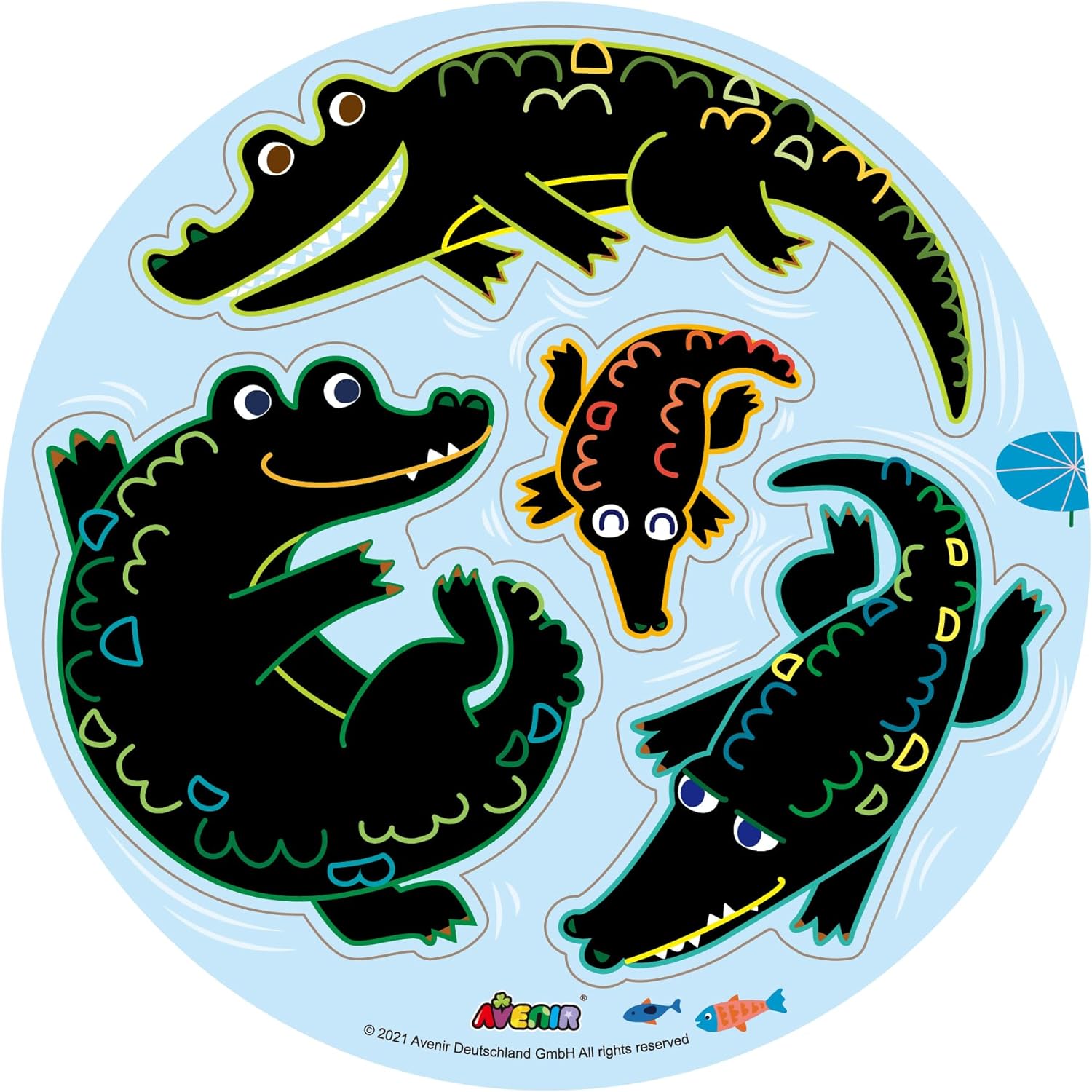 Avenir Scratch 'n' Catch Art Kit- Jungle Animals - Laadlee