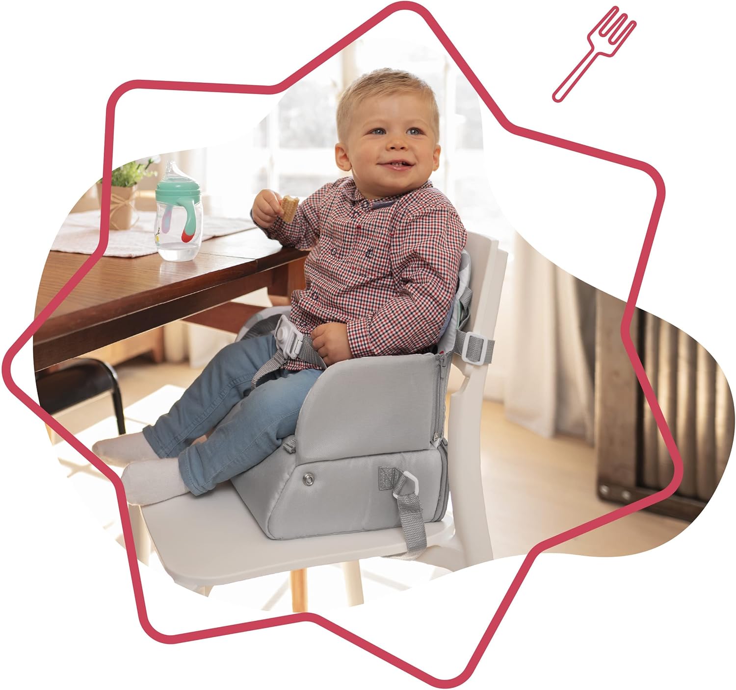 Badabulle Sunday Pop Compact Travel Booster Seat - Laadlee