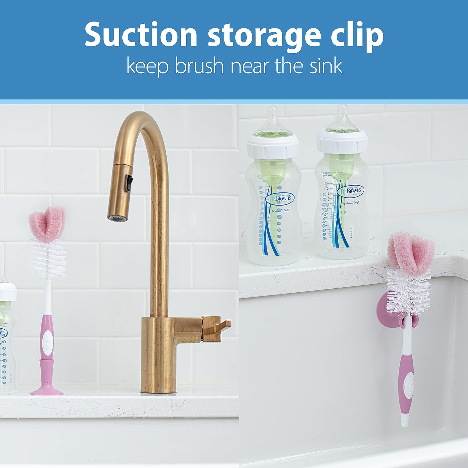 Dr. Brown's Standard Bottle Brush - Pink - Laadlee