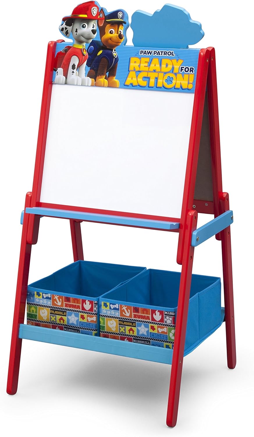 Delta Children Paw Patrol Wooden Activity Easel With Storage