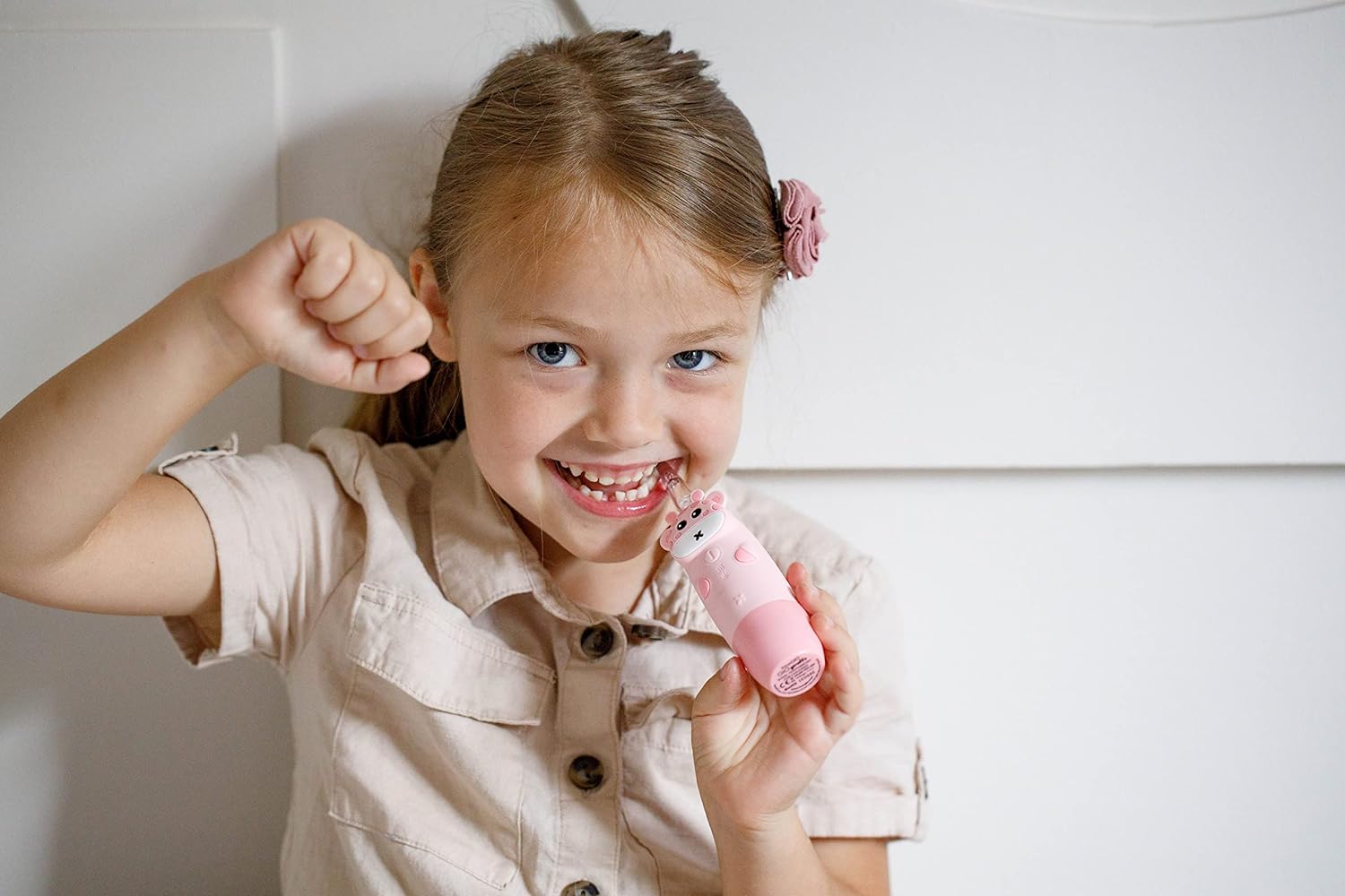 InnoGio - Gio Giraffe Sonic Toothbrush for Kids - Pink - Laadlee