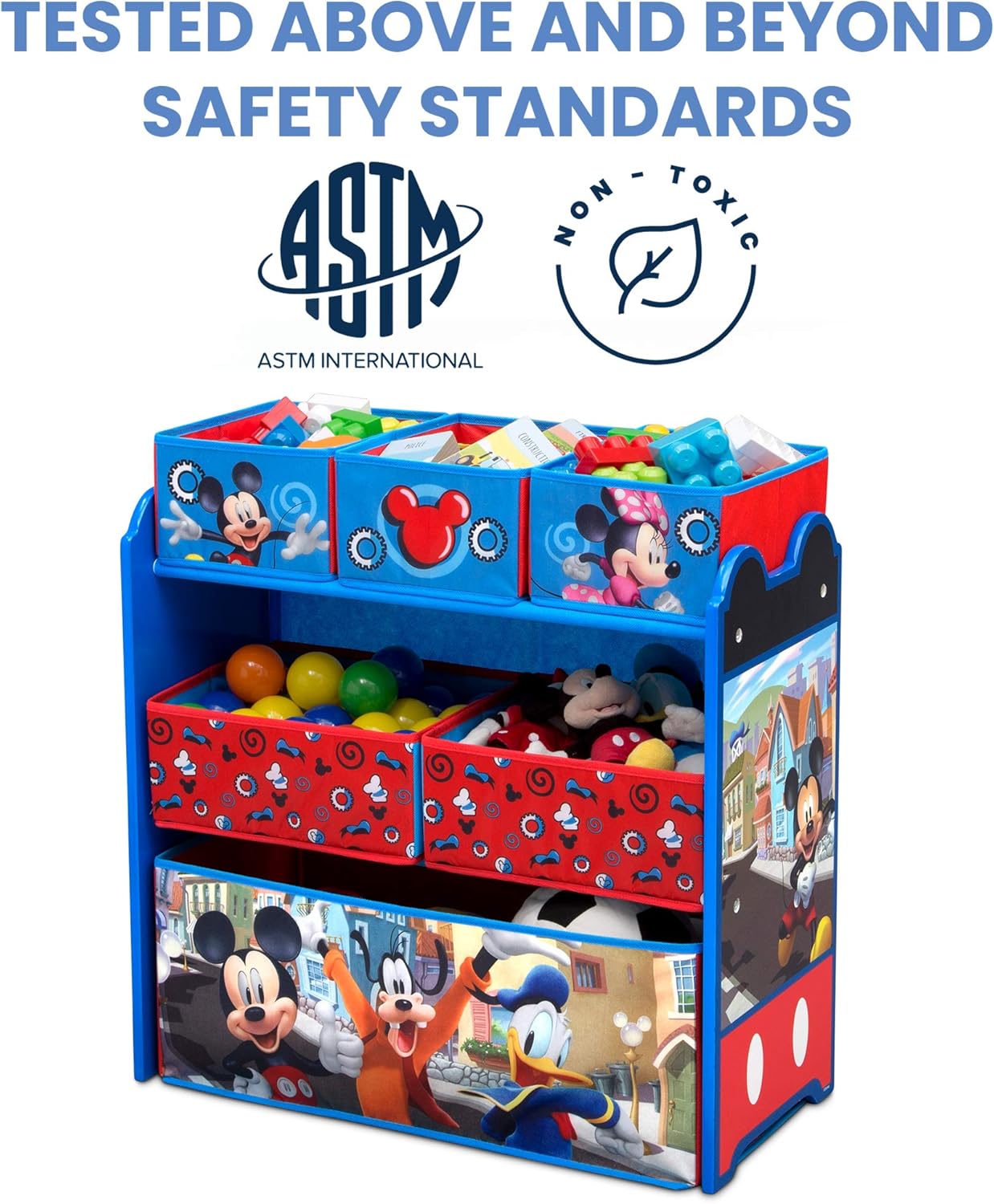 Delta Children Mickey Mouse Multi Bin Toy Organizer