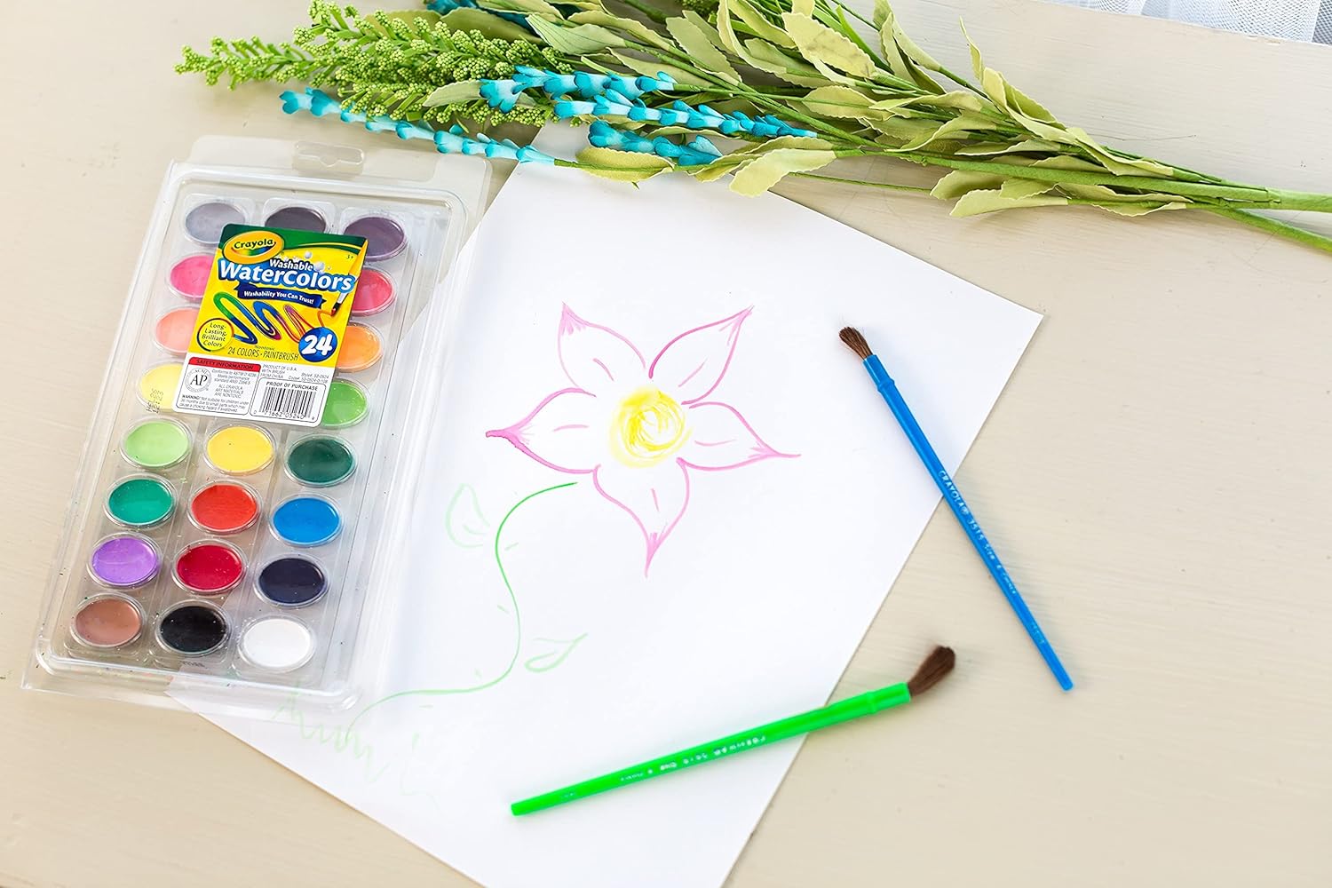 Crayola Washable Watercolors - Pack of 24 - Laadlee