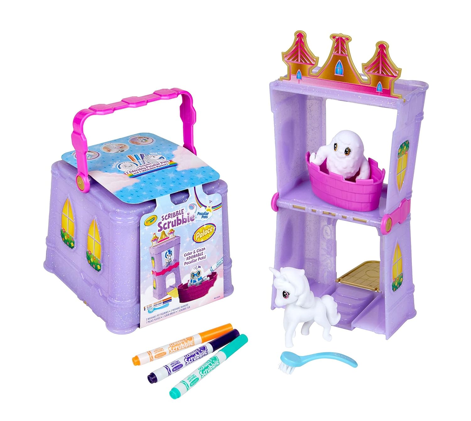 Crayola Scribble Scrubbie Peculiar Pets Palace Playset - Laadlee
