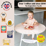 Tidy Tot Bib & Tray Set + Bag - Sand