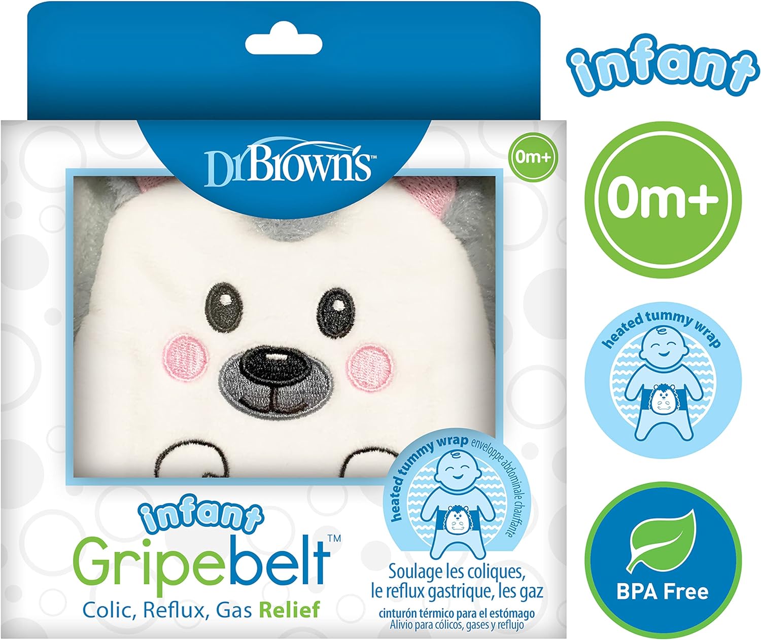 Dr. Brown's Infant Gripebelt - Hedgehog - Laadlee