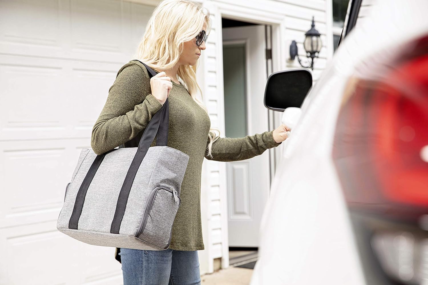 Dr. Brown's Breast Pump Carryall Tote Bag - Gray - Laadlee