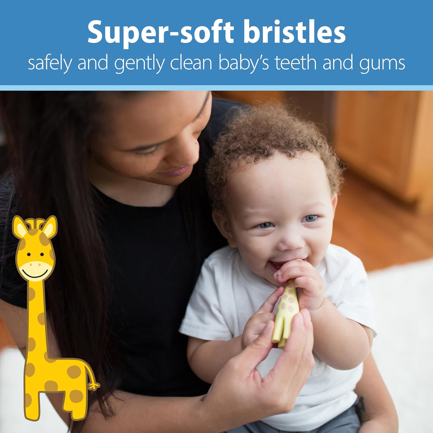 Dr. Brown's Infant-To-Toddler Toothbrush - Giraffe - Laadlee