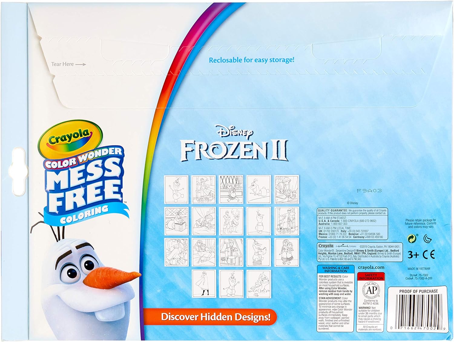 Crayola Color Wonder Overwrap Frozen 2 - Laadlee