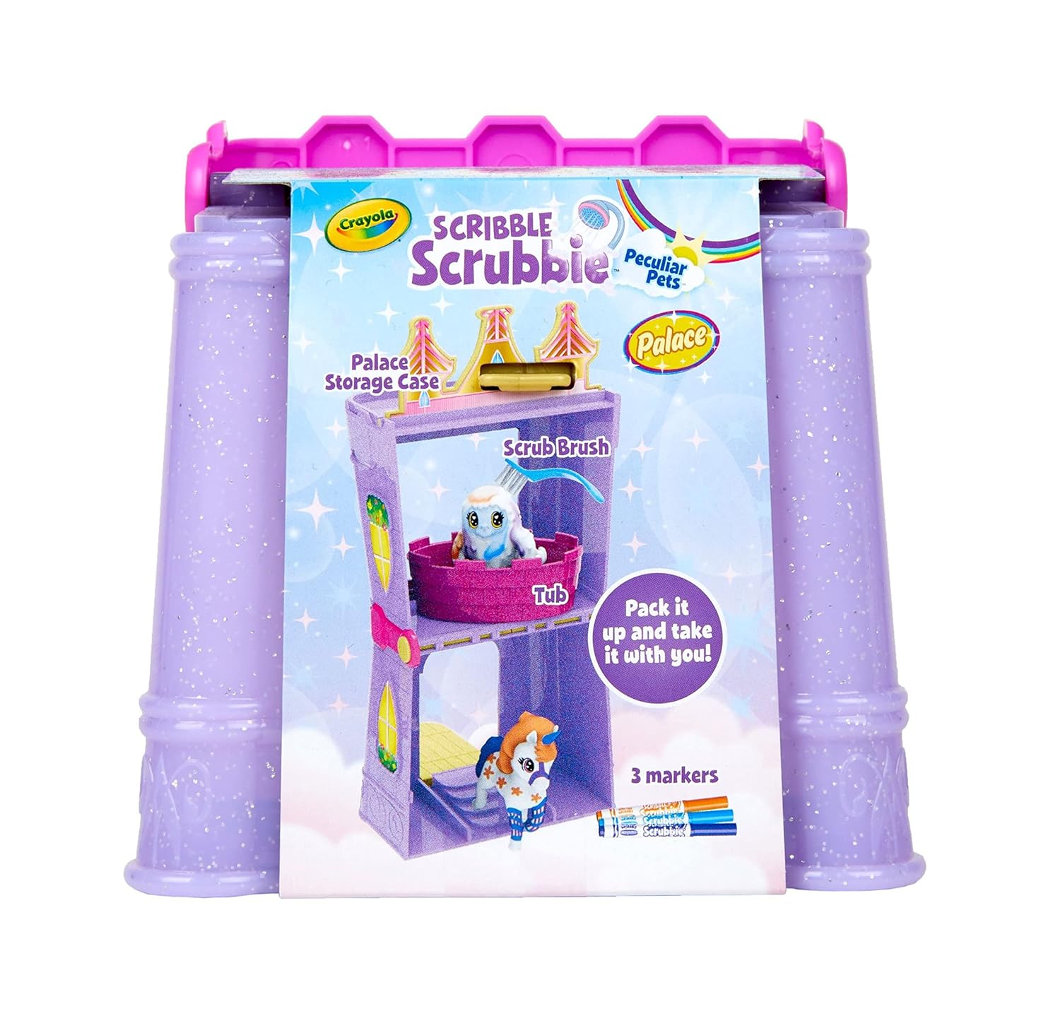 Crayola Scribble Scrubbie Peculiar Pets Palace Playset - Laadlee